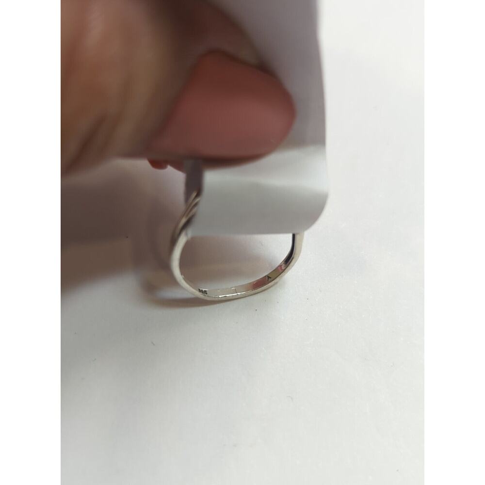 VTG Sterling 925 A Silver Cross Center Design Ring, Size 5.5 Band, British - Picture 8 of 11